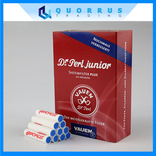 Vauen Dr Perl Junior ไส้กรองท่อถ่านกัมมันต์ 9 มม. (ไส้กรอง 10 ชิ้น) QUORRUSTRADING