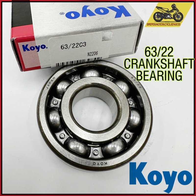 6322 16mm KOYO C3 6322 63 22 16MM WAVE 125 WAVE110 CRANK SHAFT BEARING
