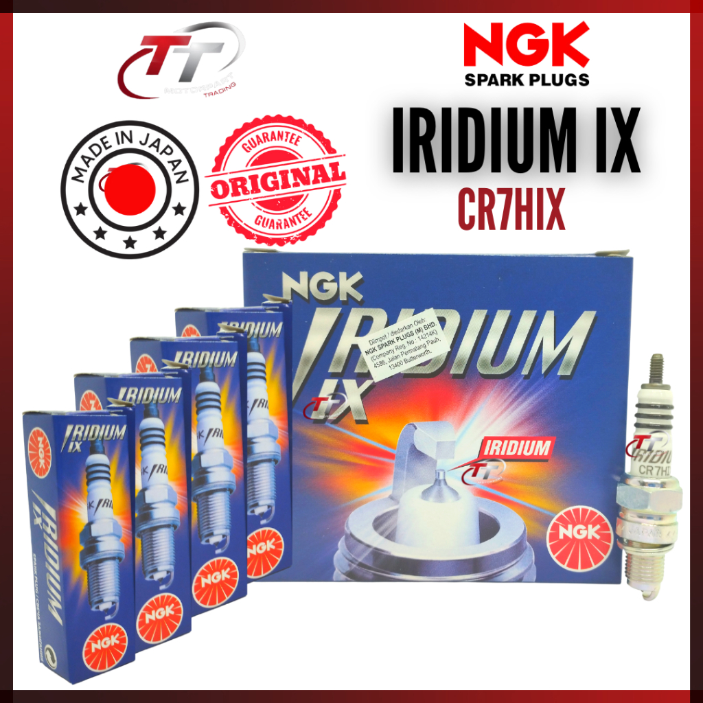 NGK IRIDIUM IX JAPAN SPARK PLUG BR8EIX CR7HIX RXZ Y125ZR RG110 TXR RXK Y110 SS Y100 Z1 Y125Z DINAMIK