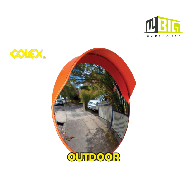 COLEX OCM-600 TRAFFIC MIRROR CORNER MIRROR PC พลาสติกสีส้ม POLYCARBONATE พลาสติก Cermin Cemb ปากกา