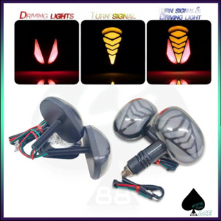 D68 RED BEETLE ชุดไฟเลี้ยว ไฟเลี้ยว ไฟสัญญาณ LED สําหรับรถจักรยานยนต์ Y15 NVX NMAX VARIO BEAT RS150 RSX