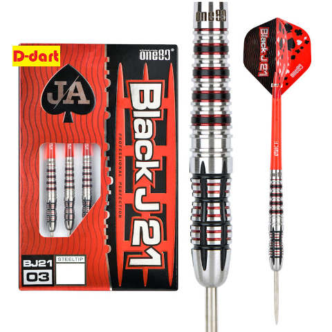 ONE80 STEEL TIP DART - 23G (BLACK J21-03) เหล็กทังสเตน 90% DARTS 23G