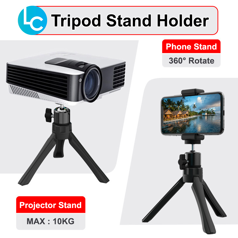 แบบพกพา Projecter Stand Holder ขาตั้งกล้องโทรศัพท์ Mount Mini สมาร์ทโฟนวิดีโอขาตั้งกล้อง Handle Grip
