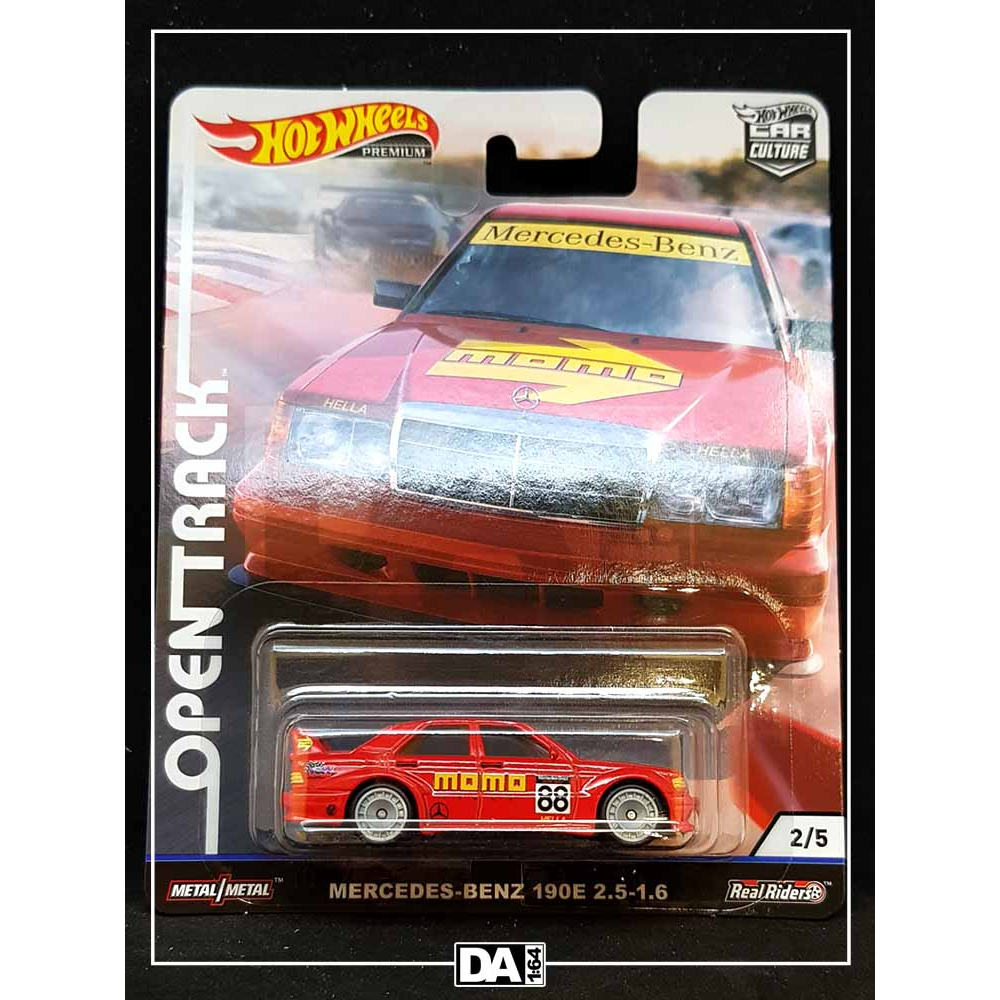 HOT WHEELS Open Track - Mercedes Benz 190E 2.5-1.6 MOMO Racing พร้อมตัวป้องกัน