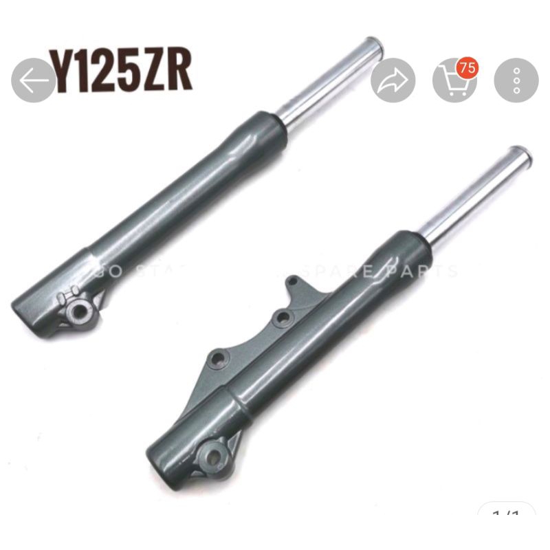 FORK DEPAN Y125 Y125Z Y125ZR FORK SET Y125 Y125Z Y125ZR Y125ZR ใหม่