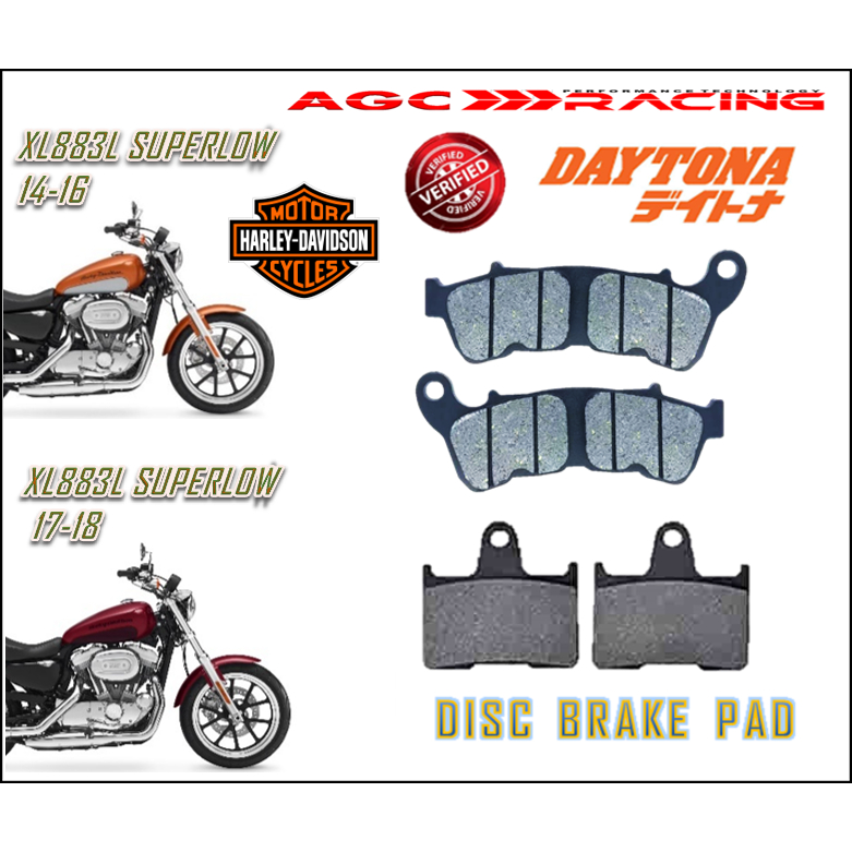 ผ้าเบรกแบบ HD XL883L SUPERLOW 14-18 คุณภาพดีที่สุด