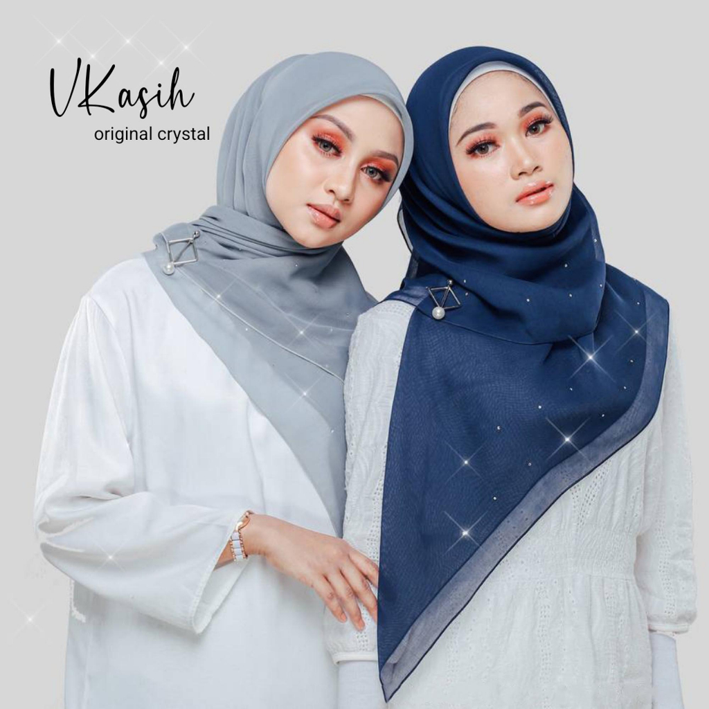 V Love Crystal Bawal House Headscarf