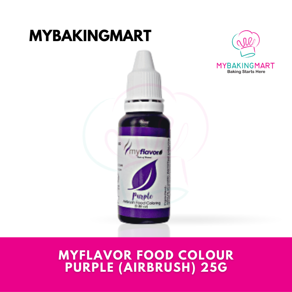 Mybakingmart | Myflavor Purple Airbrush Halal Edible Food Coloring - Pewarna Makanan Ungu - MY FLAVO
