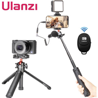 Ulanzi MT-41 ขาตั้งกล้อง ไม้เซลฟี่ ที่วางโทรศัพท์ คลิป Vlog Mount Monopod สําหรับโทรศัพท์มือถือ สมาร์ทโฟน กล้อง