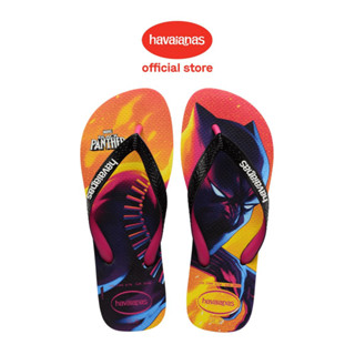 Havaianas รองเท้าแตะ ลาย Marvel สีดํา สีชมพู สําหรับเด็ก