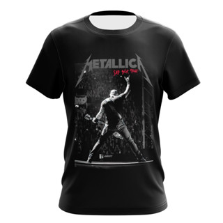 เสื้อยืดแขนสั้นลําลอง พิมพ์ลาย Metallica Sad But True Performance พรีเมี่ยม