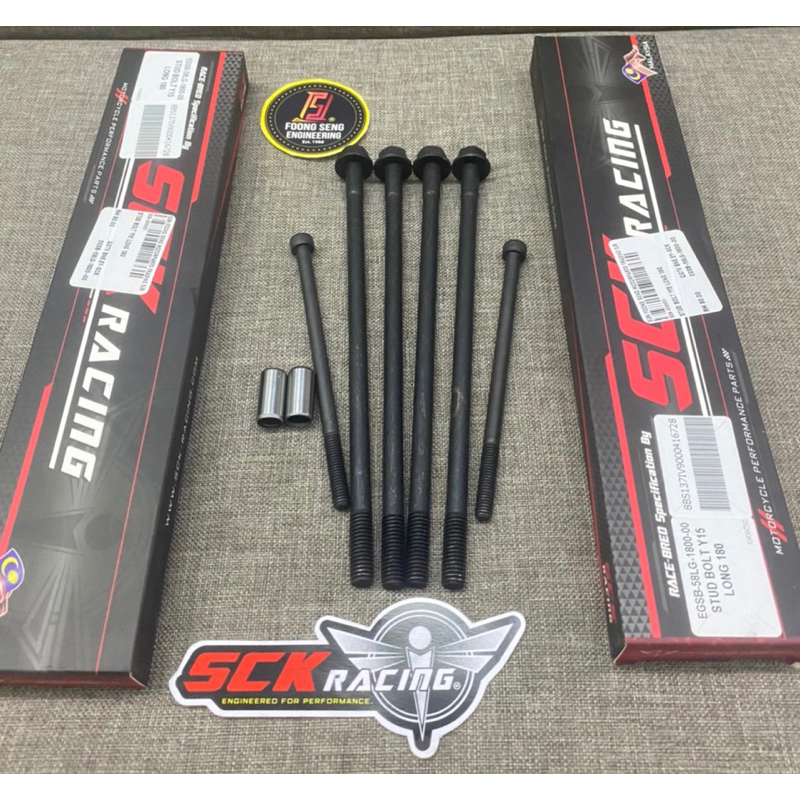 SCK LC135 / Y15ZR / RS150 RSX BOLT BLOCK ENGINE STUD 165MM 180MM 195MM JACKROD 4.5MM - 7.5MM RACING 