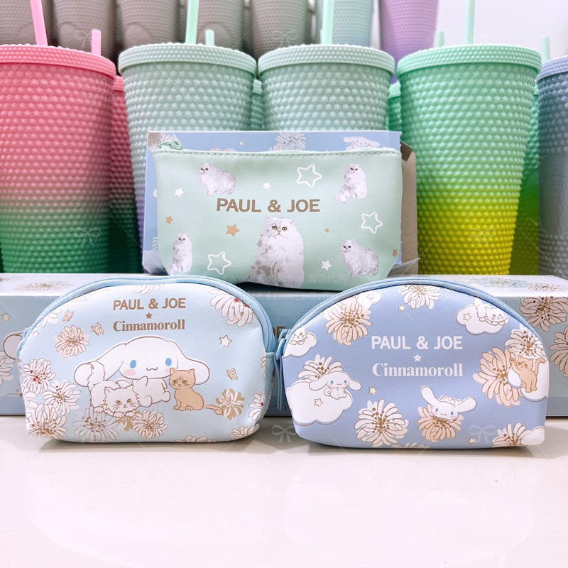 Taiwan 7-Eleven Sanrio Cinnamoroll x Paul & Joe 2022 Collection Pouch Bag ไต้หวัน🇹🇼กระเป๋าใส่เหรียญซ