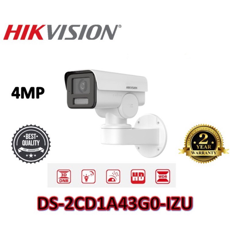 HIKVISION 4MP DS-2CD1A43G0-IZU VARIFOCAL PT BULLET NETWORK CAMERA