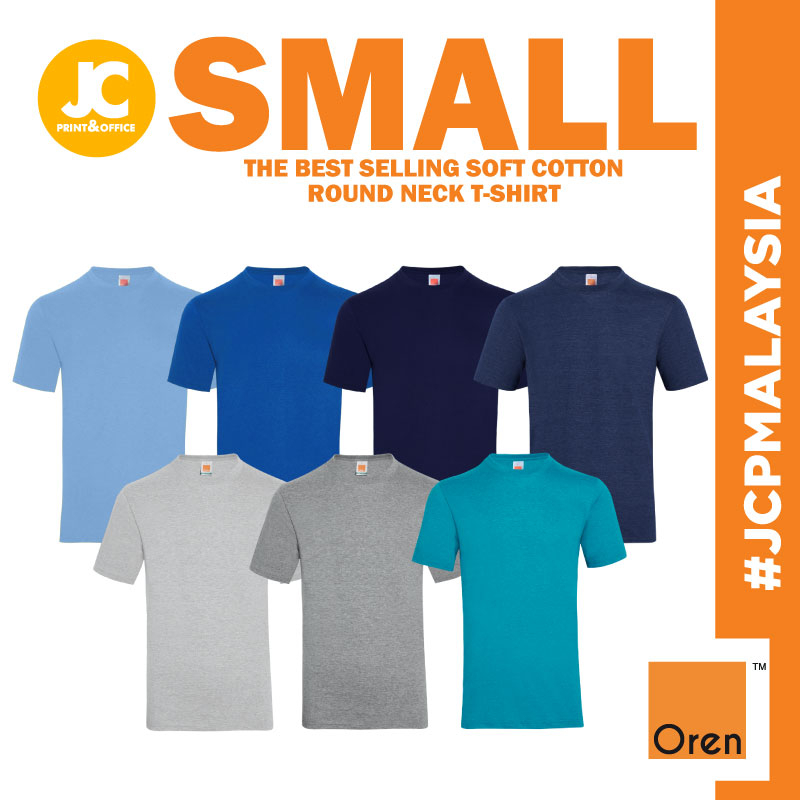 JCP x ORN SPORT Soft Cotton ขนาดเล็ก 2XS XS เสื้อยืด CT51 Unisex ผู้ใหญ่ผู้ชายธรรมดาคอกลม Tee - CT51