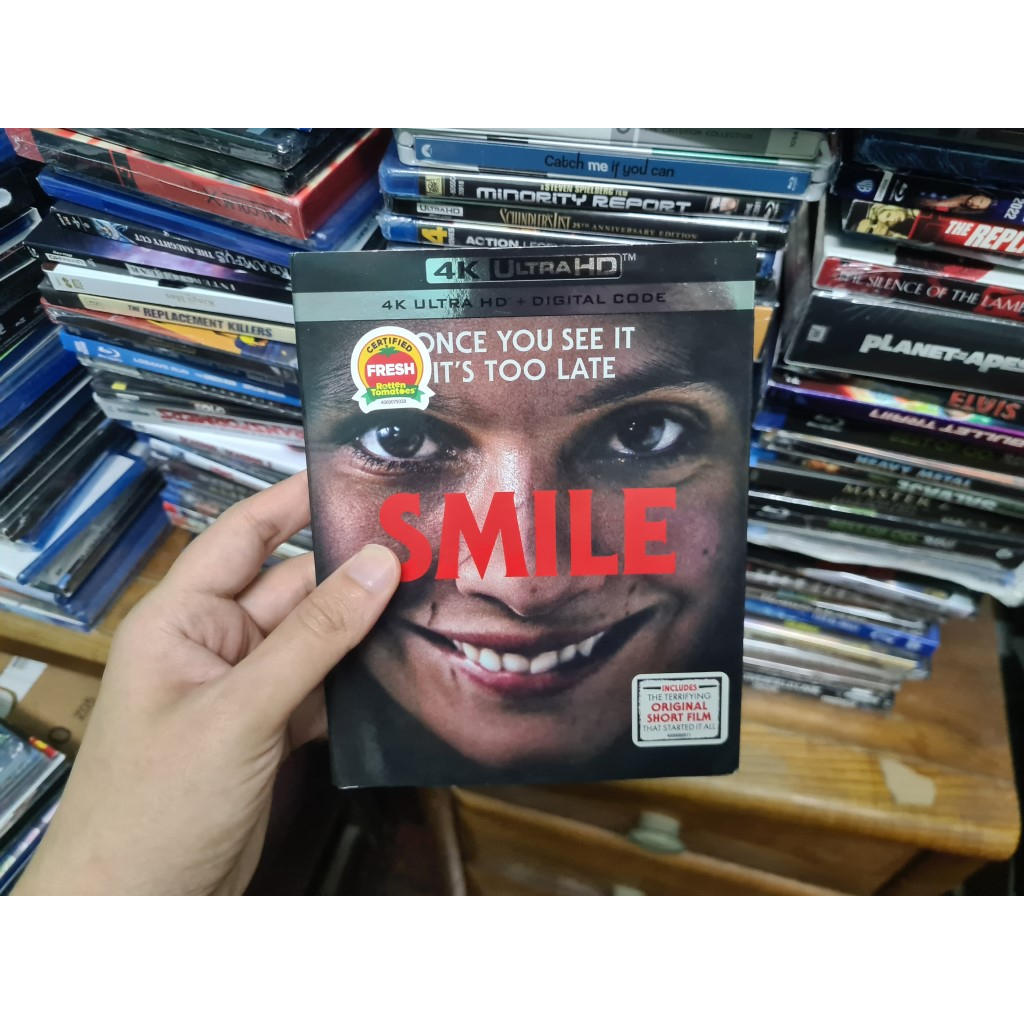 SMILE 4K ULTRA HD W SLIP COVER REGION ฟรี US นําเข้าใหม่ SEALED HORROR