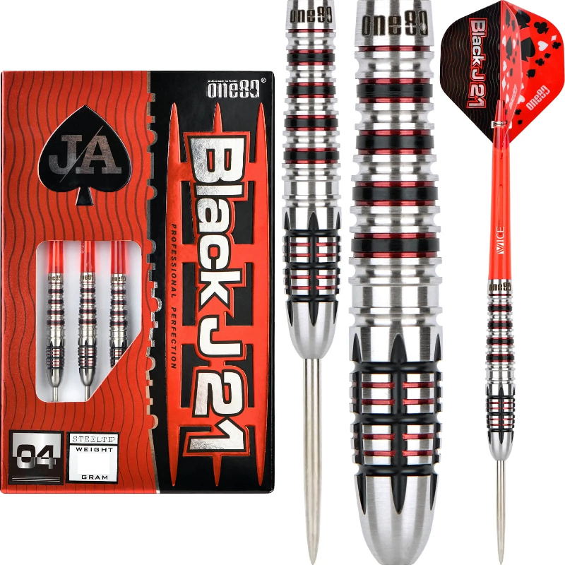 ONE80 STEEL TIP DART - 23G (BLACK J21-04) เหล็กทังสเตน 90% DARTS 23G