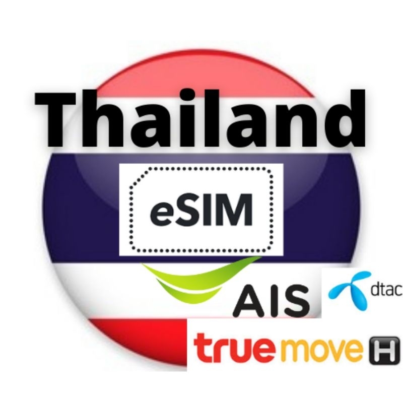 ESIM ข้อมูลไม่จํากัด + โทร (eSIM) TRUEMOVE DTAC AIS