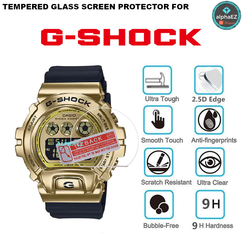 Casio G-SHOCK GM-6900G-9 Series 9H นาฬิกากระจกนิรภัยป้องกันหน้าจอ DW-6900 DW6900 GM6900 ฝาครอบป้องกั