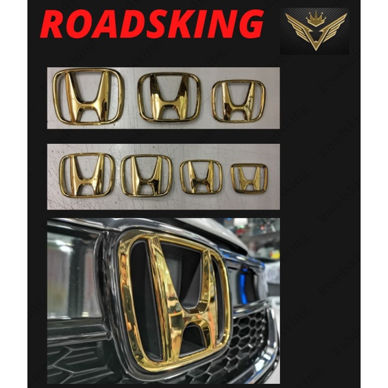 Honda CRV LOGO GOLD COLOUR คุณภาพสูง