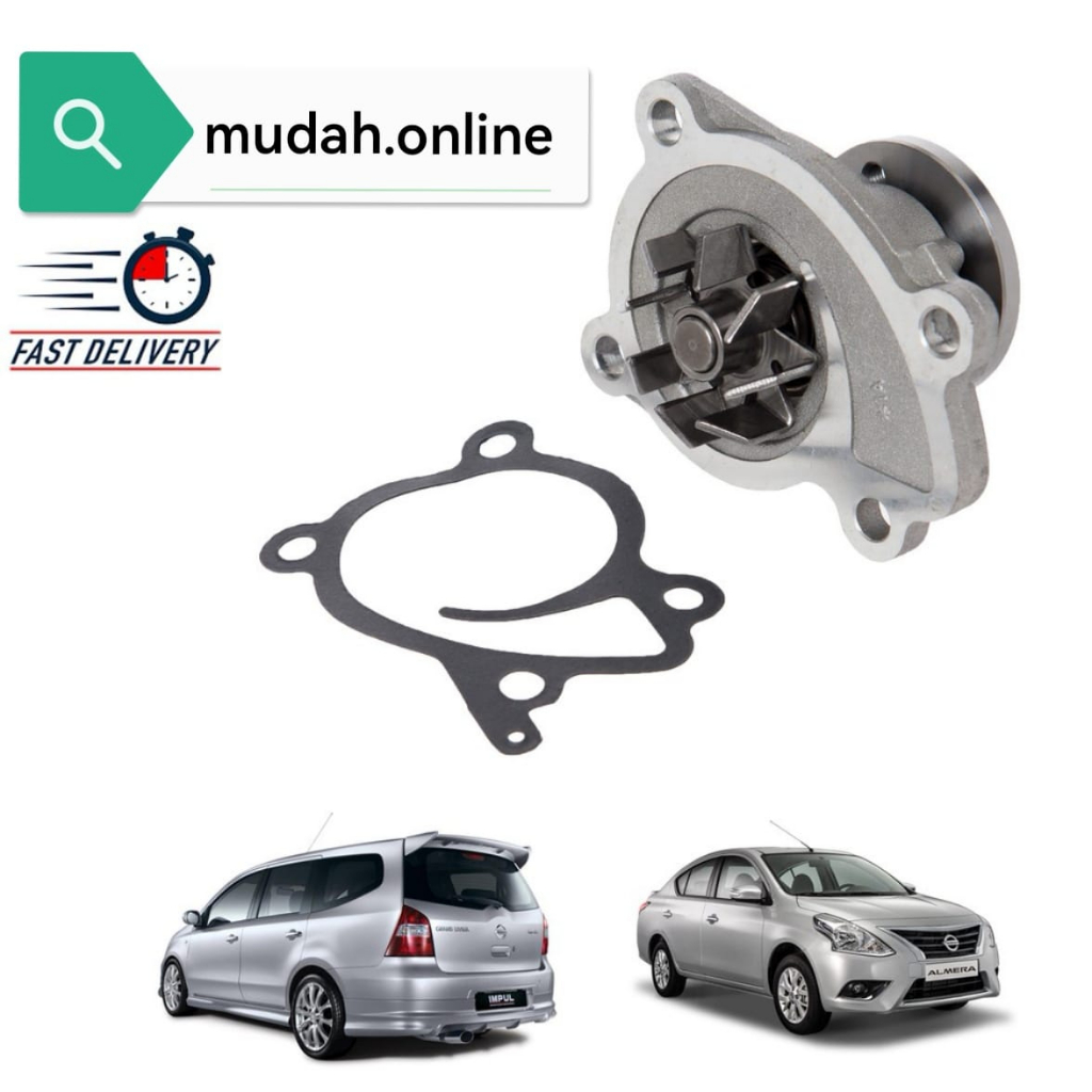 AISIN ปั๊มน้ํา NISSAN ALMERA N17L GRAND LIVINA 1.6 L10L (21010-EE025AP