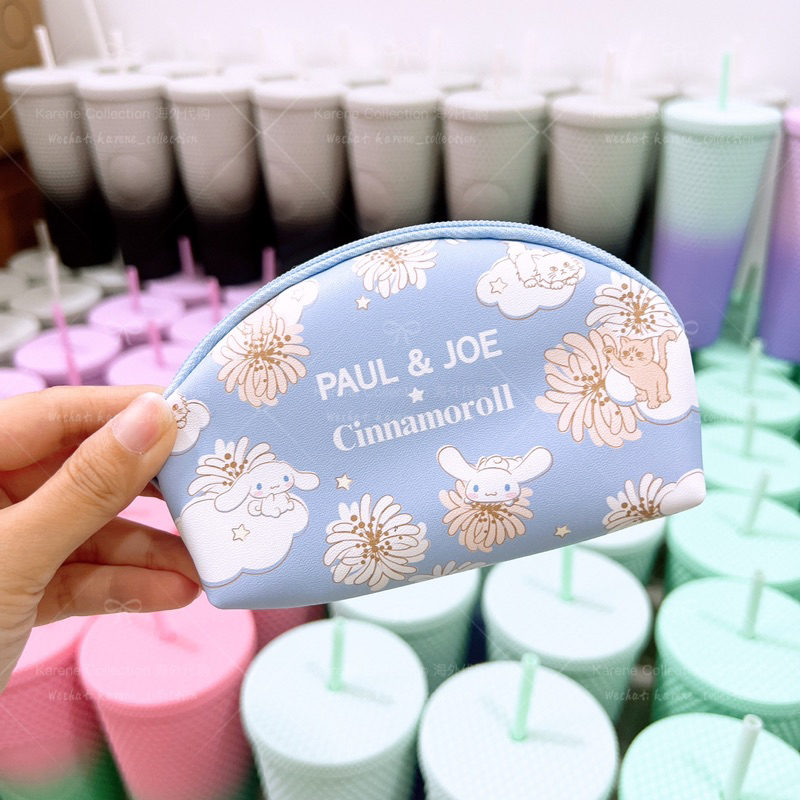 Taiwan 7-Eleven Sanrio Cinnamoroll x Paul & Joe 2022 Collection Pouch Bag ไต้หวัน🇹🇼กระเป๋าใส่เหรียญซ