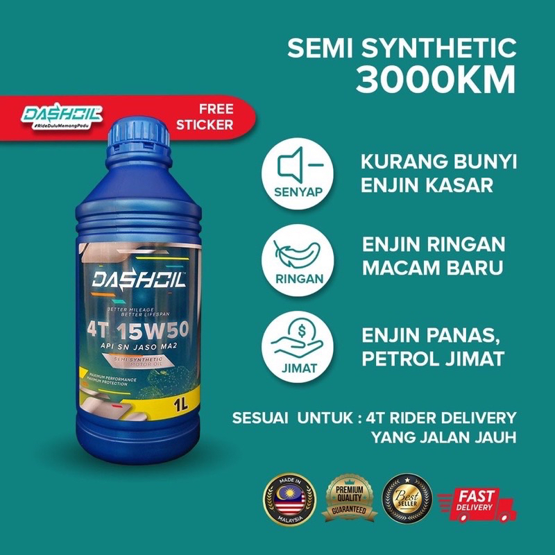 DASHOIL 4T FULLY,SEMI,MENIRAL,SCOOTER&COOLANT %