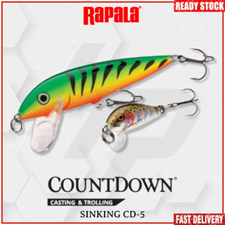 Rapala Countdown CD-5 เหยื่อตกปลา แบบจม (5 ซม.)