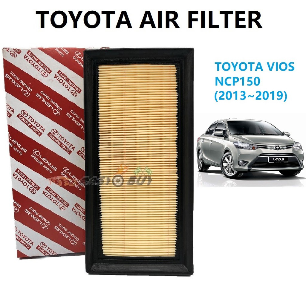 กรองอากาศ TOYOTA VIOS NCP150 17801-0Y040 13 MYVI ใหม่ 3RD 2018-2020 ARUZ AVANZA F653 ALTIS ZRE173 17