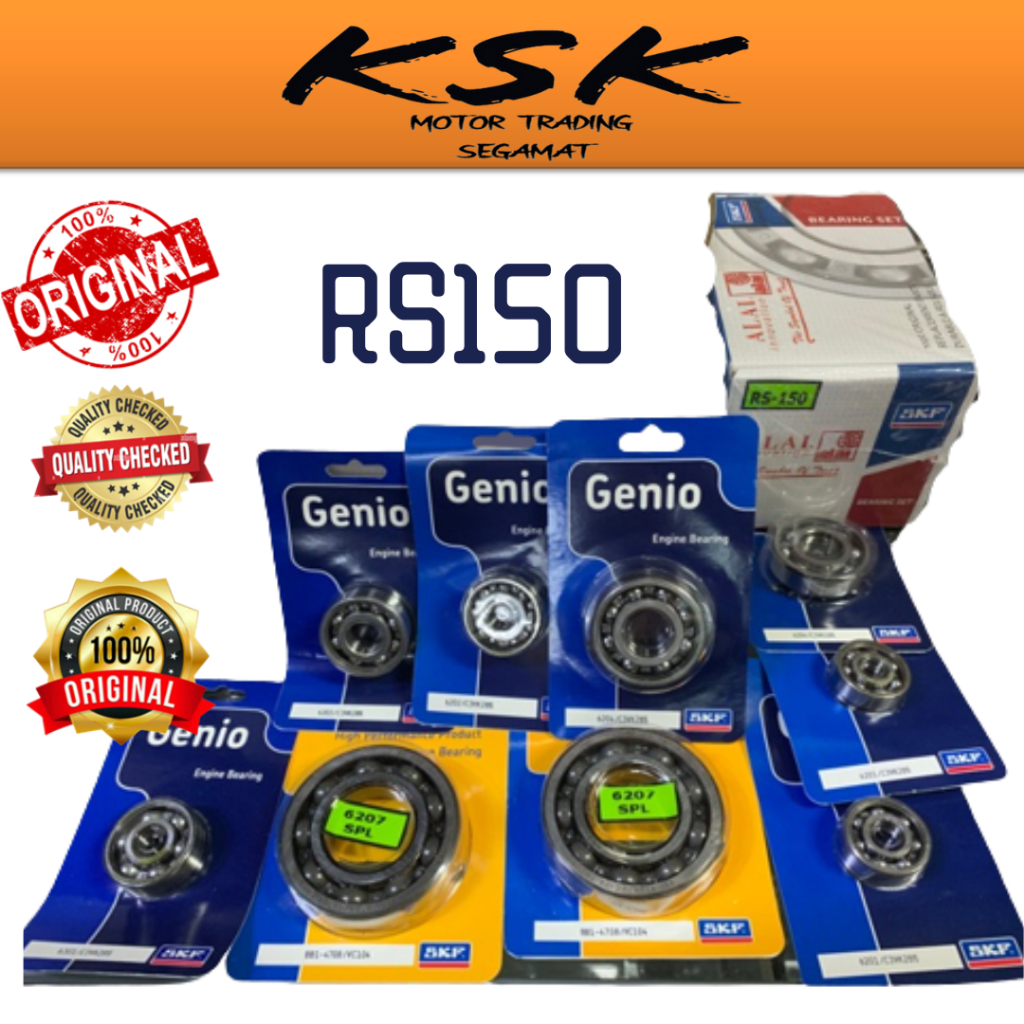 ชุดแบริ่ง ENJIN ENGINE SKF ENDURO พิเศษ 6207 GENIO KOYO C3 RS150 RG110 ZXR150 KR150 RR DINAMIK 120