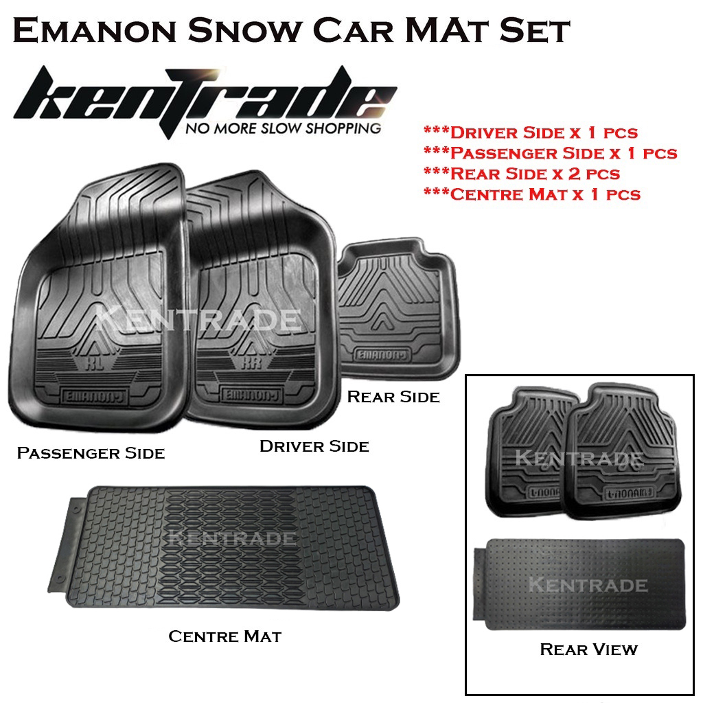 Emanon Snow Car Mat 4 ชิ้น/ Emanon Snow Car Mat และCentre Mat 5 ชิ้น