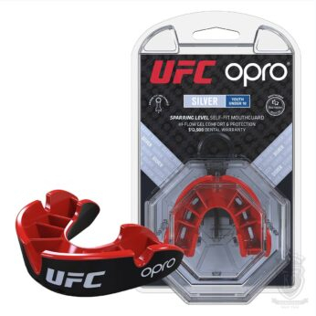 OPRO UFC SILVER MOUTHGUARD – แดง/ดํา