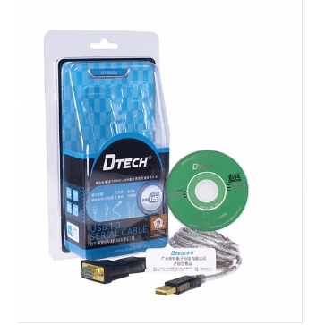 DTECH สายตัวผู้ USB 2.0 TO RS232 1.8M (CO168)