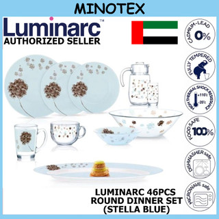 Luminarc Stella Blue 46 Pcs Dinner Set/ Luminarc Dinner Set/ Set Pinggan Luminarc/ Pinggan Luminarc / Set Luminarc