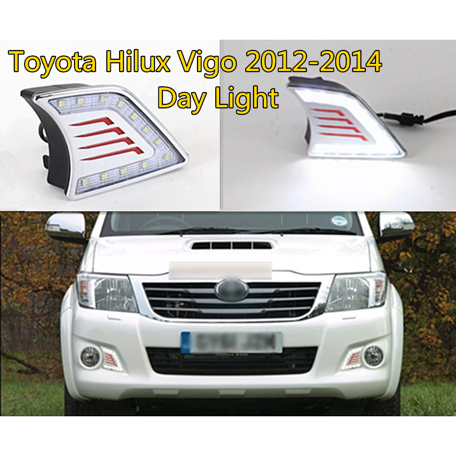 Dc- Toyota Hilux Vigo 2012-2014 ไฟตัดหมอกกลางวัน DRL LED