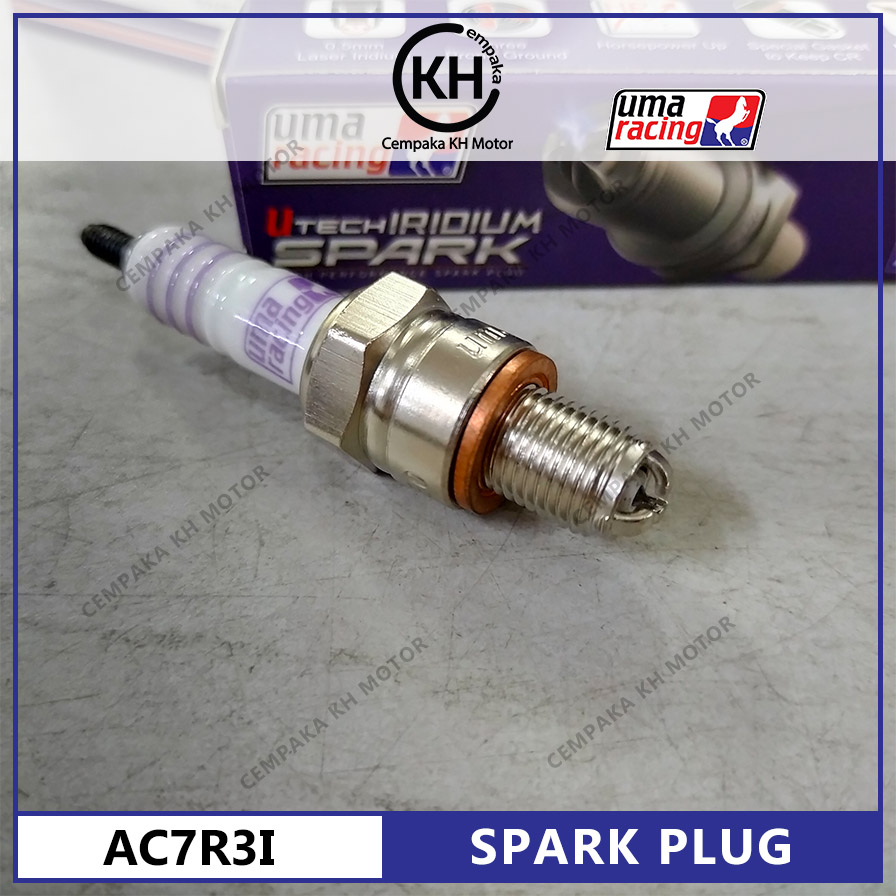 SPARK PLUG UMA RACING AC7R3I EX5 SRL110 EGO NOUVO MR2 KRISS2 WAVE100 MR1 MR3 GT128 EX5D C70 GBO KRIS