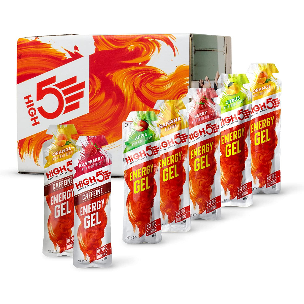 HIGH5 Energy Gel Caffeine Quick Release Energy On The Go จากน้ําผลไม้ธรรมชาติ