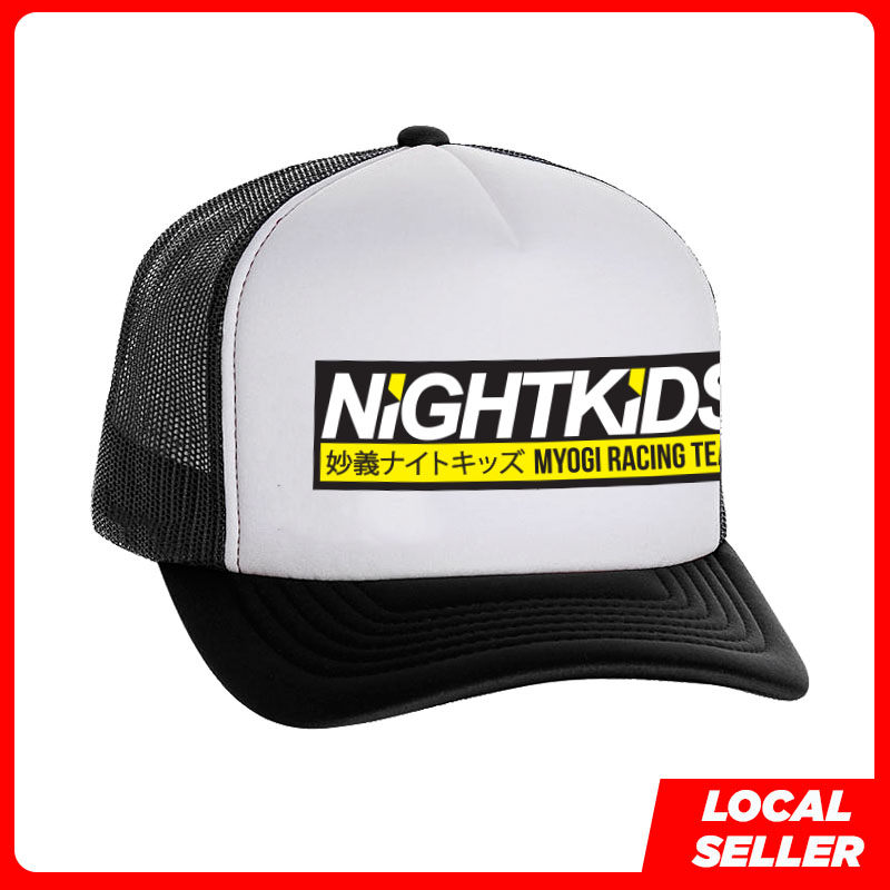 Initial D Nightkids AE86 JDM รถ Snapback Trucker Cap