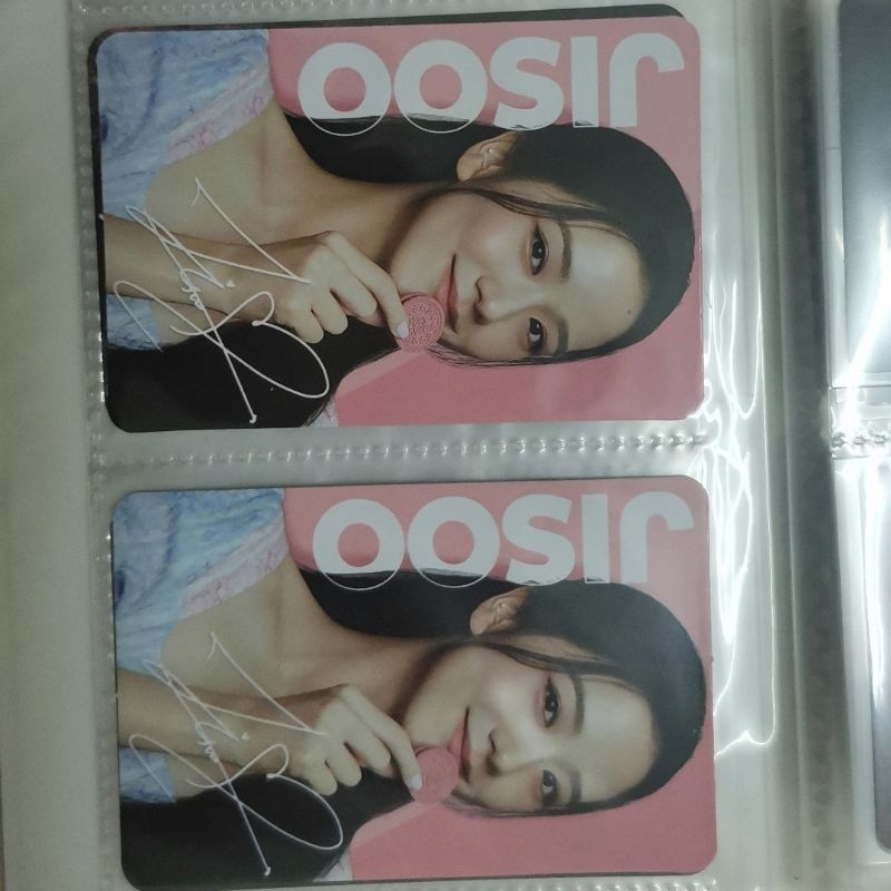 การ์ดรูปถ่าย oreo Blackpink jisoo และลิซ่าเท่านั้น*ฟรี oreo
