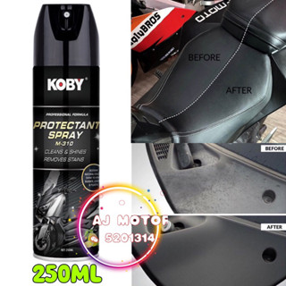 Koby SPRAY PROTECTANT SHINE 250 มล. สําหรับชุดหนังหุ้มเบาะนั่ง สีดํา โซ่ HITAM INNER SARUNG SHOE KASUT