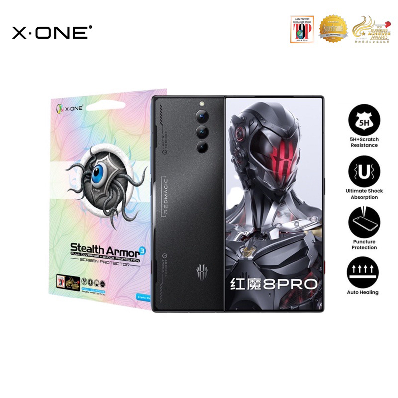 XDOne Stealth Armor 3 ตัวป้องกันหน้าจอสําหรับ Red Magic 10 Pro+/9 Pro/8 Pro+/7 Pro/7s Pro/7s