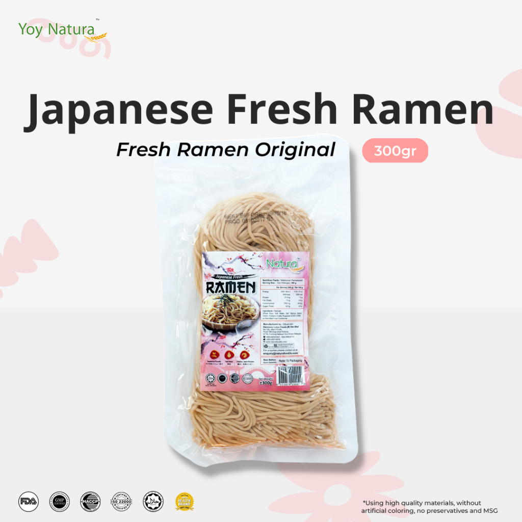 HALAL Handmade Fresh Ramen Vegan- 300g 日式手工·拉面 (无蛋 无拼)