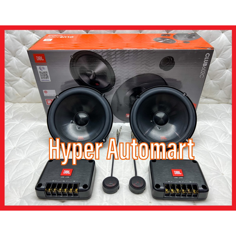 JBL Car CLUB Series ลําโพงส่วนประกอบ 2 ทางขนาด 6.5" นิ้ว (CLUB 602C) Myvi Axia Beeza Ativa Alza Saga