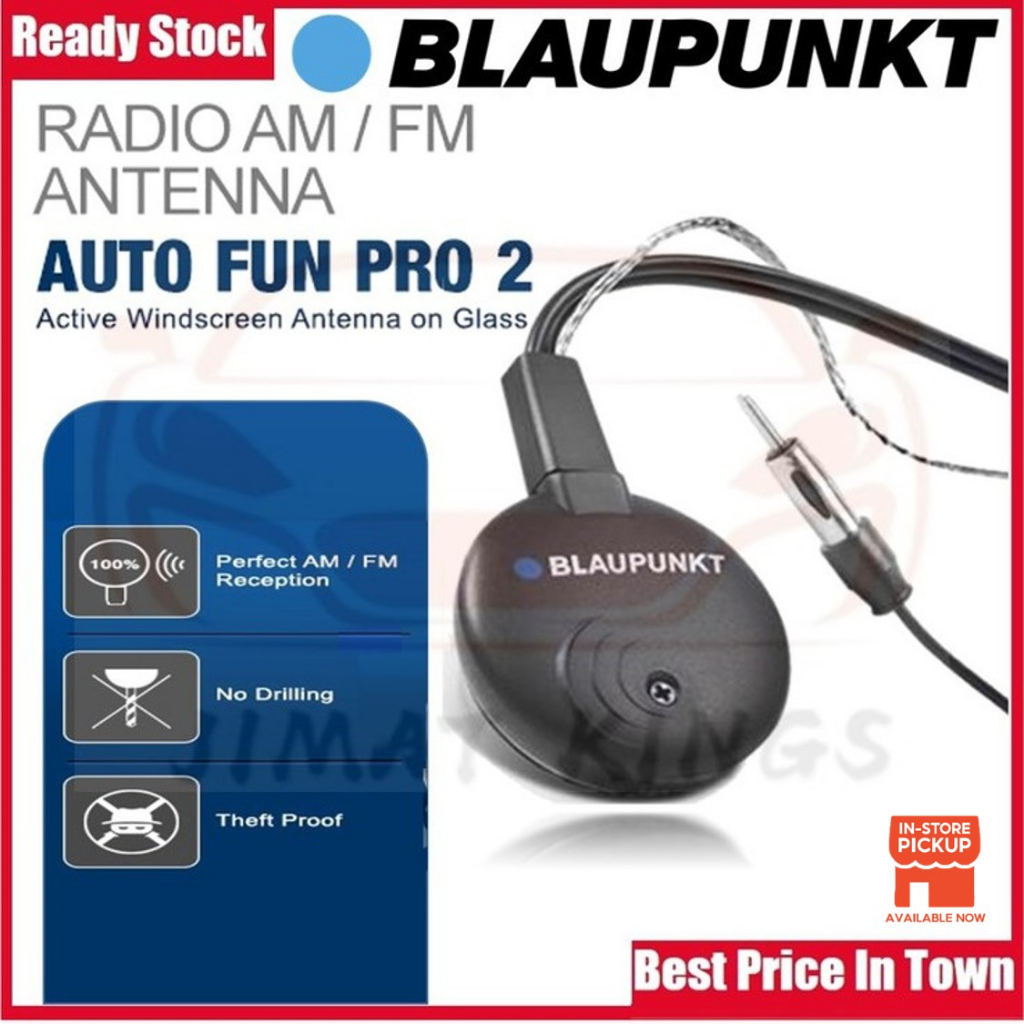 เสาอากาศรถยนต์ Blaupunkt Auto Fun Pro 2 เสาอากาศวิทยุ FM/AM Active Windshield เสาอากาศวิทยุ Kereta