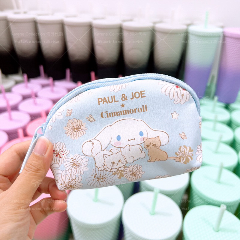 Taiwan 7-Eleven Sanrio Cinnamoroll x Paul & Joe 2022 Collection Pouch Bag ไต้หวัน🇹🇼กระเป๋าใส่เหรียญซ