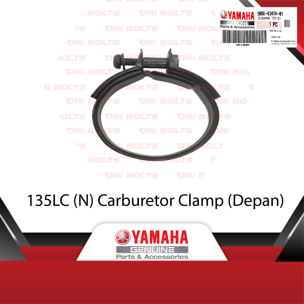 Yamaha 135LC (0810) V2 V3 V4 V5 V6 V7 แคลมป์คาร์บูเรเตอร์ (Depan) - 5MX-E3474-01