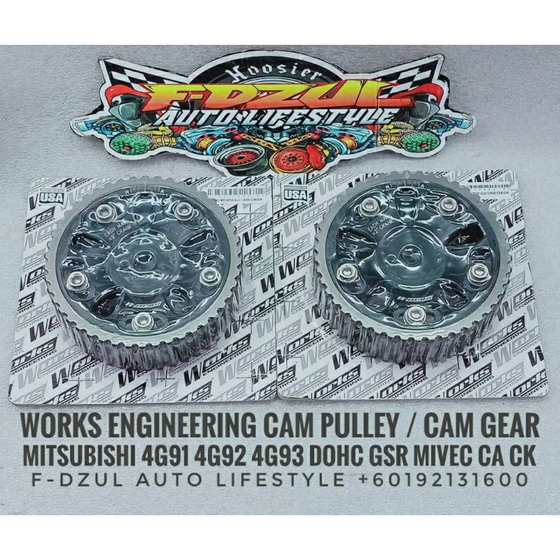 4G91 4G92 4G93 DOHC Works Engineering Adjustable Cam Pulley @ Cam Gear