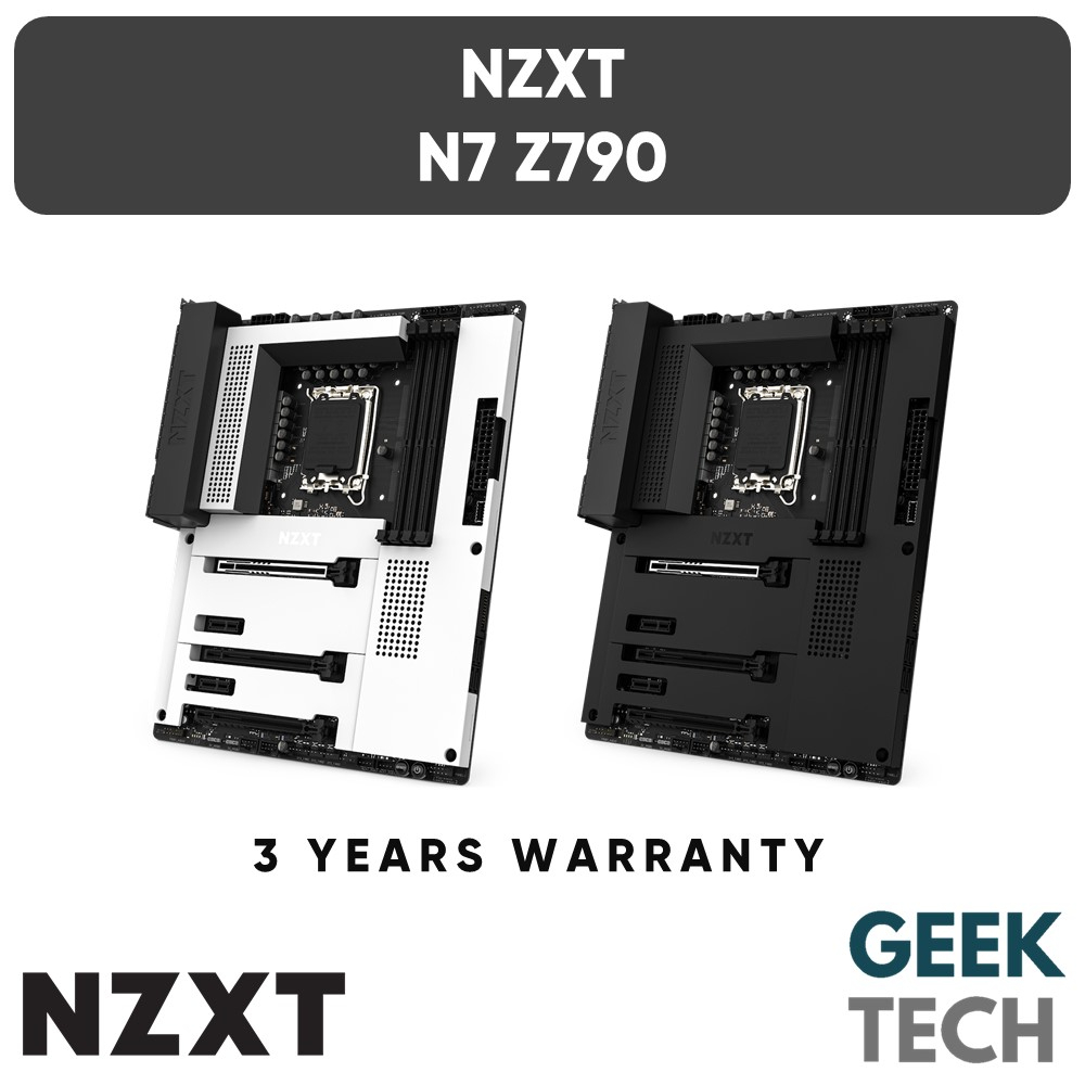 NZXT N7 Z790 เมนบอร์ด ATX พร้อม WiFi 6E ในตัว - รองรับ Intel 12th & 13th Gen LGA1700/NZXT CAM ที่เปิ