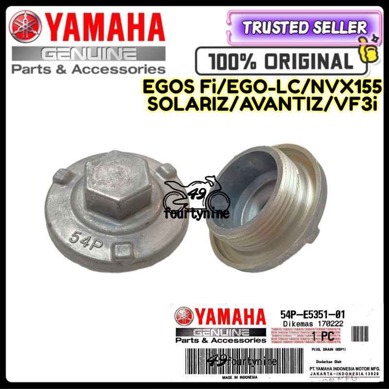 EGO S FI / EGOLC FI / AVANTIZ / SOLARIZ / NVX155 / VF3i PLUG DRAIN / 4T NUT / DRAIN NUT - 54P-E5351-