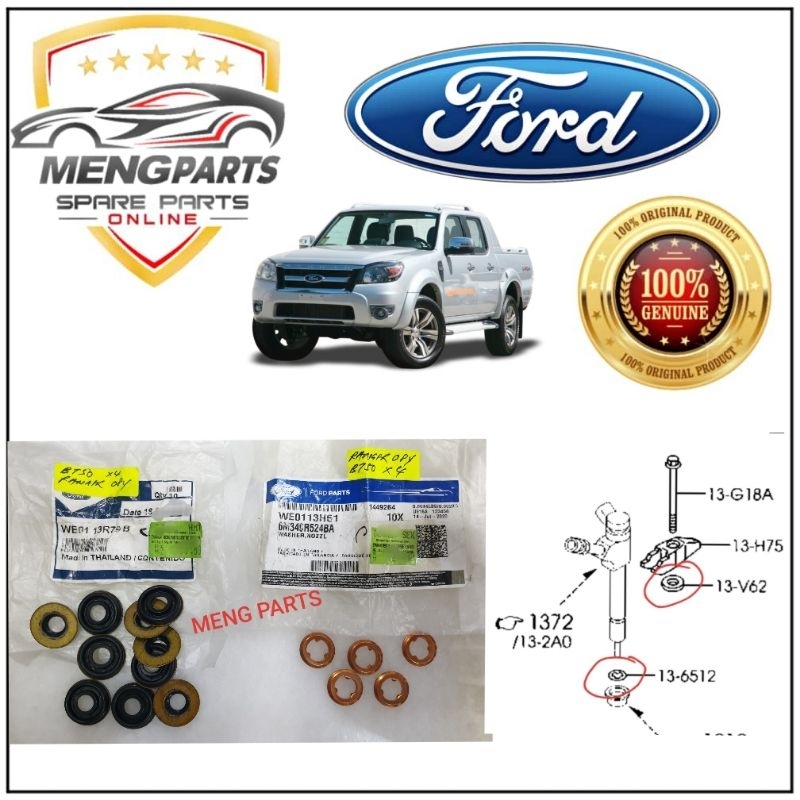 FORD RANGER WE 2.5 16V BT50 WE 2.5 16V 2008Y-2011Y INJECTOR SEAL & INJECTOR WASHER WE01-13-R79 WE01-